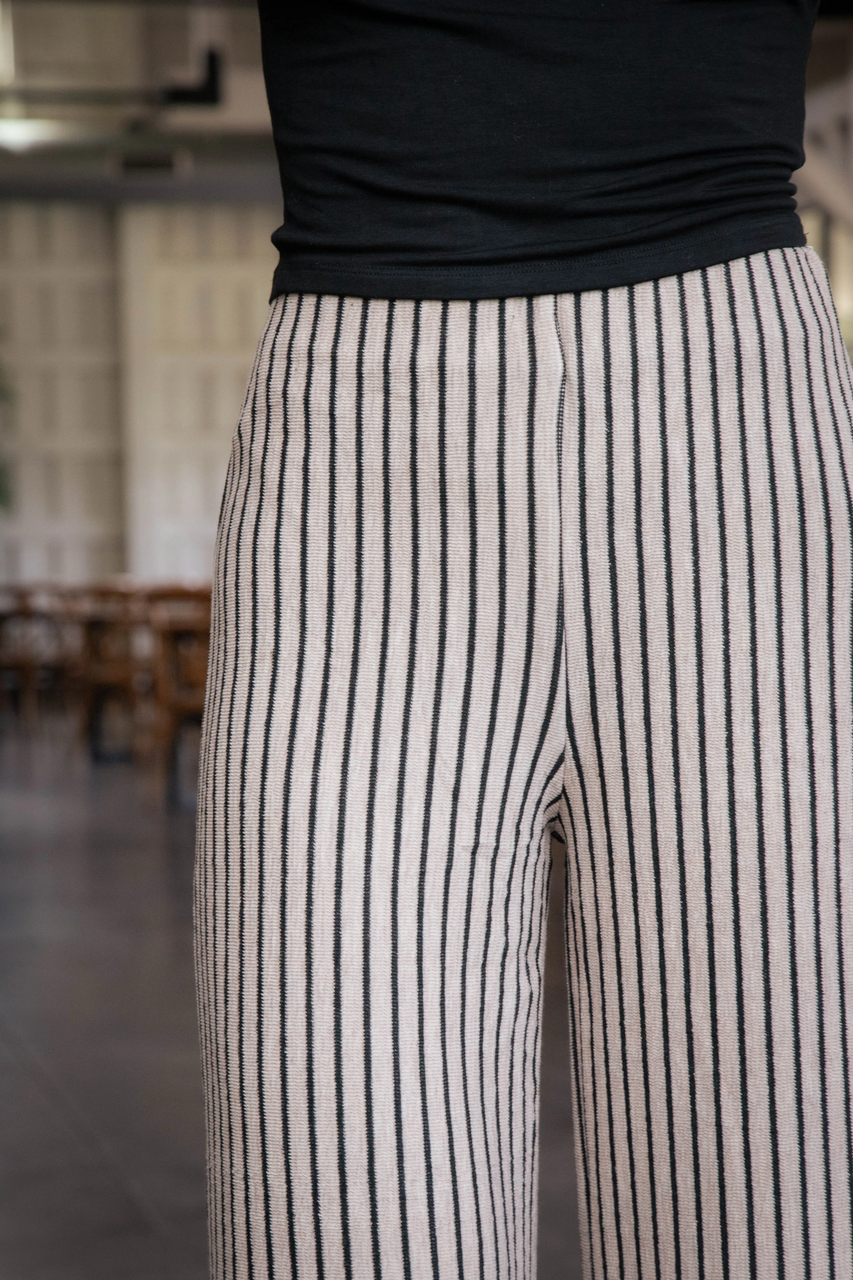 Alondra Striped Pants, Mocha sold by North & Main Clothing Company product image thumbnail 5