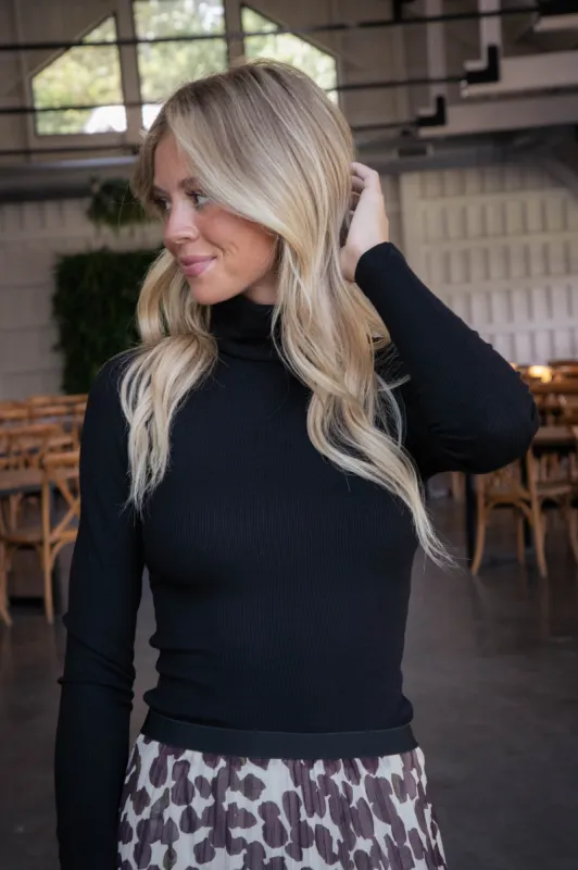 Andi Essential Turtleneck, Black | Sanctuary sold by North & Main Clothing Company