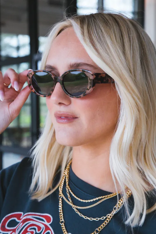 Marley Polarized Sunglasses, Blonde Tort Smoke | I-Sea sold by North & Main Clothing Company