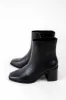 Chukar Dress Bootie, Black PU sold by North & Main Clothing Company