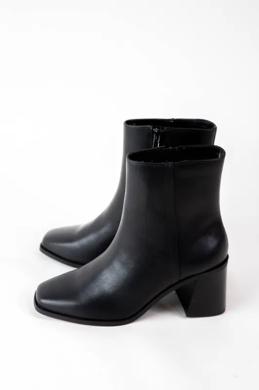 Chukar Dress Bootie, Black PU sold by North & Main Clothing Company