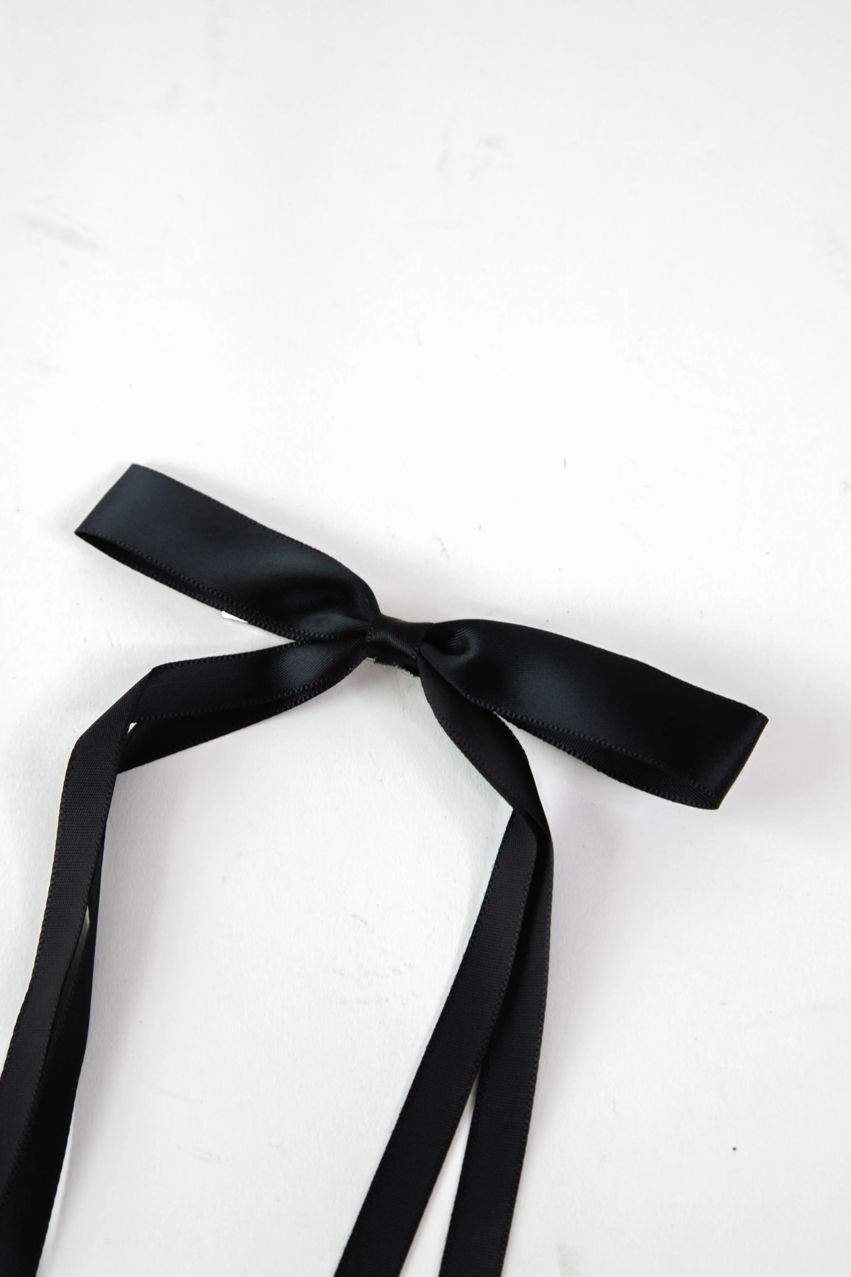 Vivi Long Bow Hair Clip, Black sold by North & Main Clothing Company product image thumbnail 2
