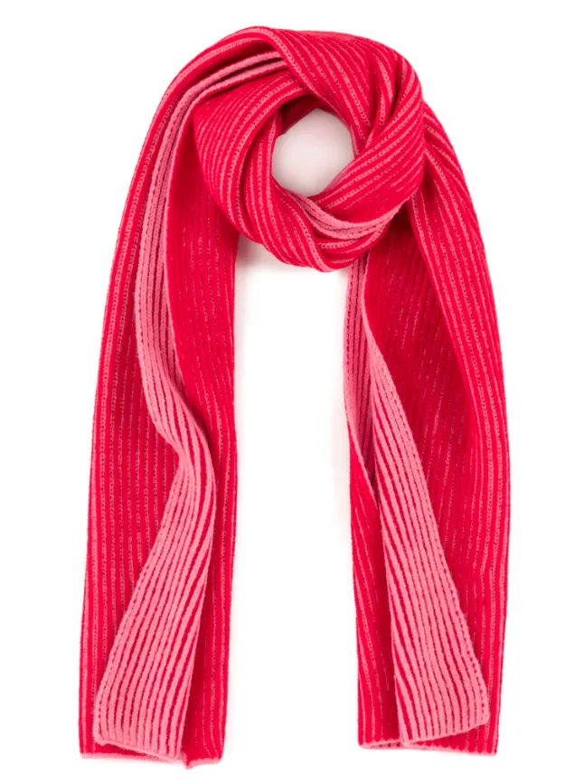 Christie Reversible Scarf, Red/Pink sold by North & Main Clothing Company