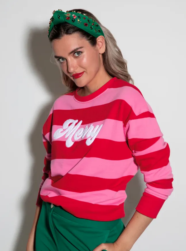 Merry Rhinestone Studded Headband, Green sold by North & Main Clothing Company product image thumbnail 2