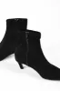 Lean Suede Kitten Heel Bootie, Black sold by North & Main Clothing Company