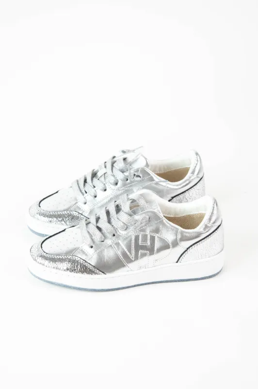 Quick 3 Cracked Washed Sneaker, Silver | Vintage Havana made by North & Main Clothing Company