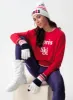 Apres Ski Graphic Sweatshirt, Red sold by North & Main Clothing Company