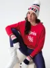 Apres Ski Graphic Sweatshirt, Red sold by North & Main Clothing Company