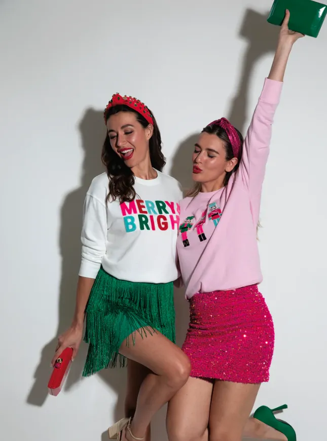 Nutcracker Graphic Sweatshirt, Blush sold by North & Main Clothing Company product image thumbnail 5