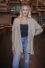 Aziza Shawl Neck Cardigan, Dune | RD Style sold by North & Main Clothing Company