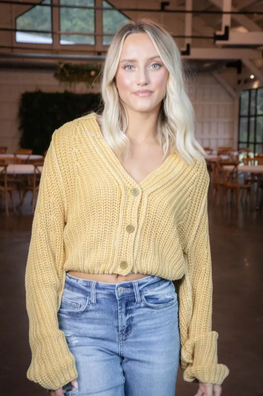 Sweet Nothings Cardigan, Golden Eyes | Free People sold by North & Main Clothing Company