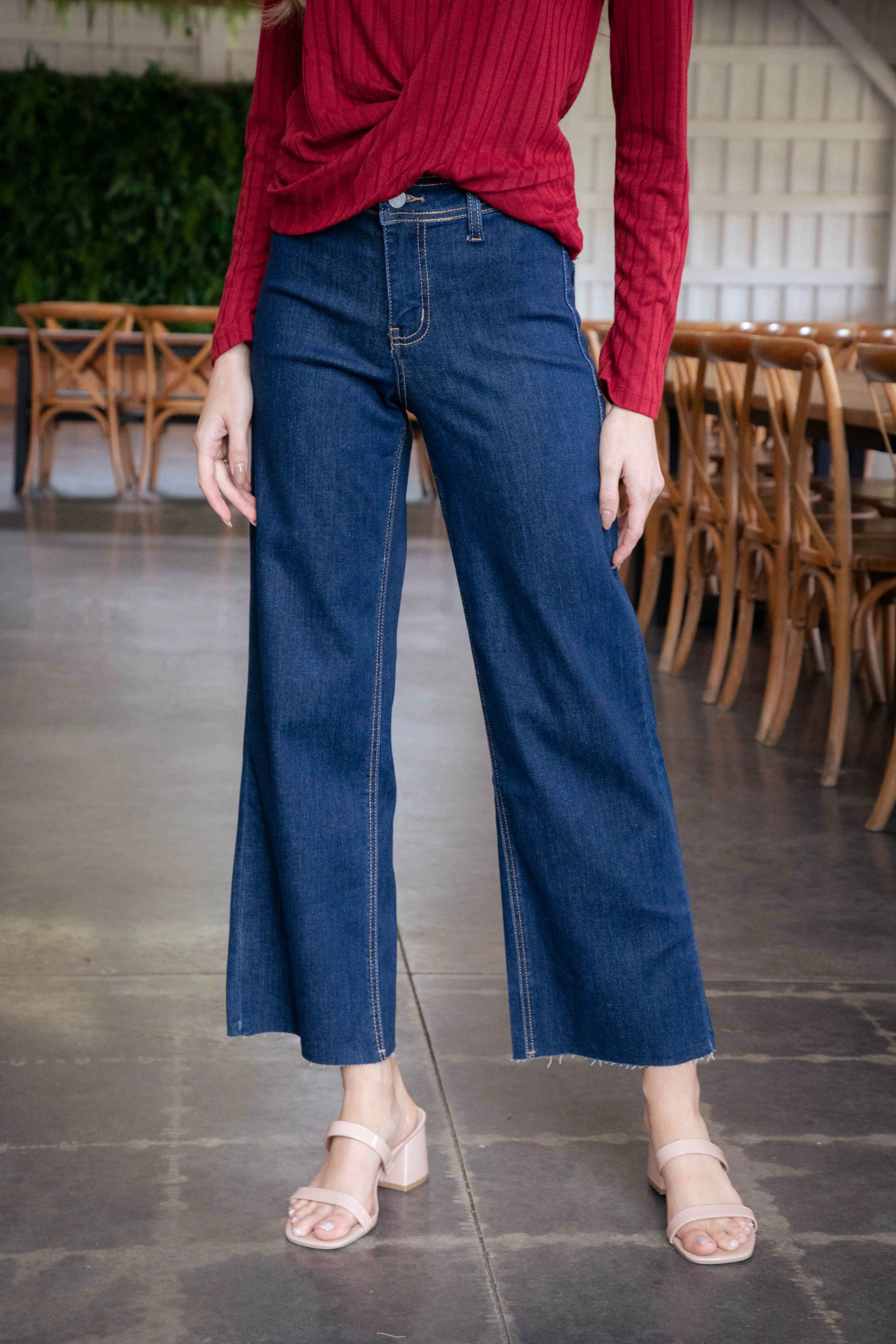 Olivia High Rise Crop Jeans, Genial sold by North & Main Clothing Company