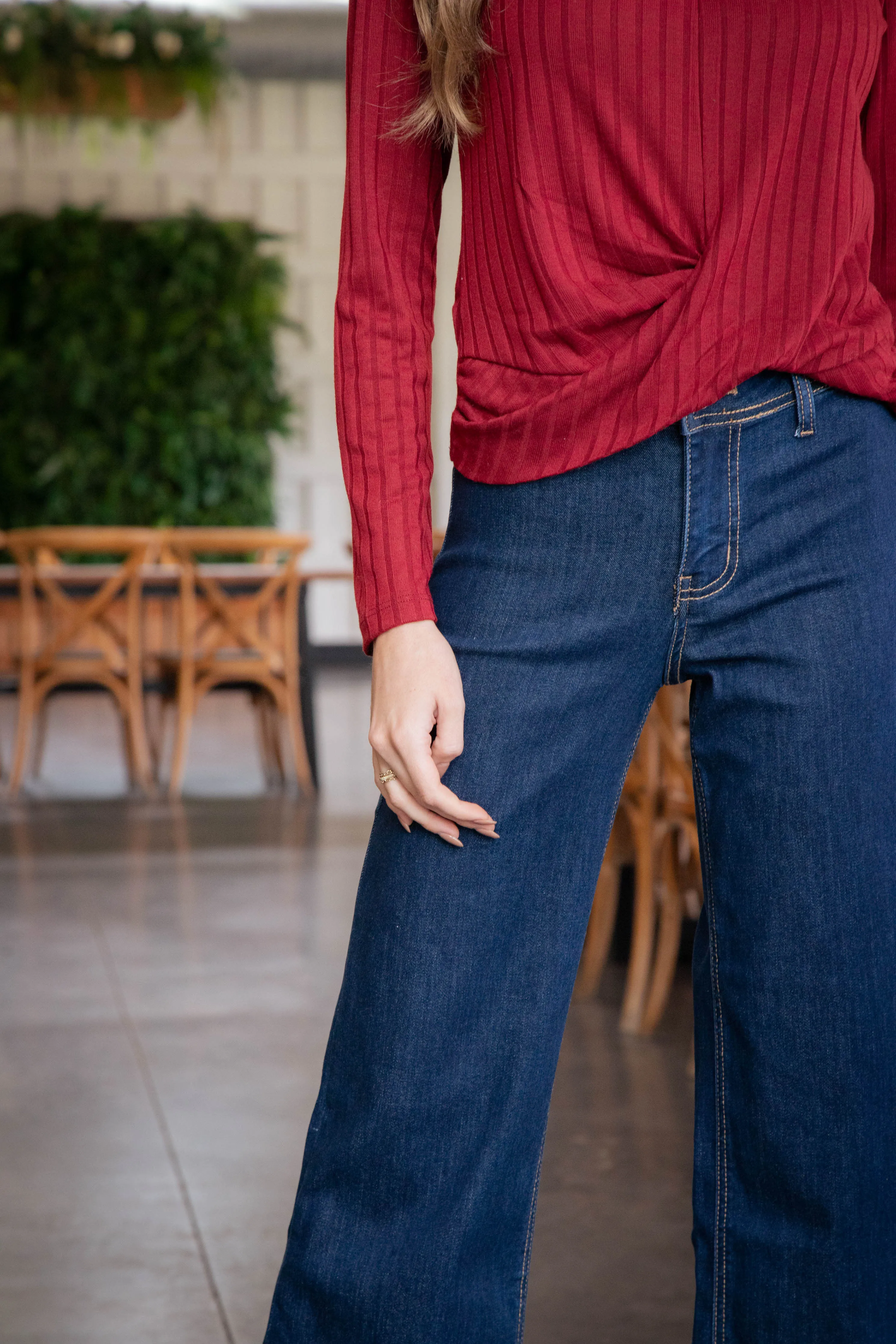 Olivia High Rise Crop Jeans, Genial sold by North & Main Clothing Company product image thumbnail 4