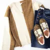 Cloud Vintage Style Sneaker, Leopard Camel White | Back 70 sold by North & Main Clothing Company