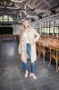 Janice Long Solid Trench Coat, Light Tan sold by North & Main Clothing Company