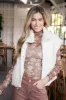 Amilia Faux Shearling Vest, Cream sold by North & Main Clothing Company