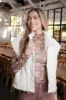 Amilia Faux Shearling Vest, Cream sold by North & Main Clothing Company