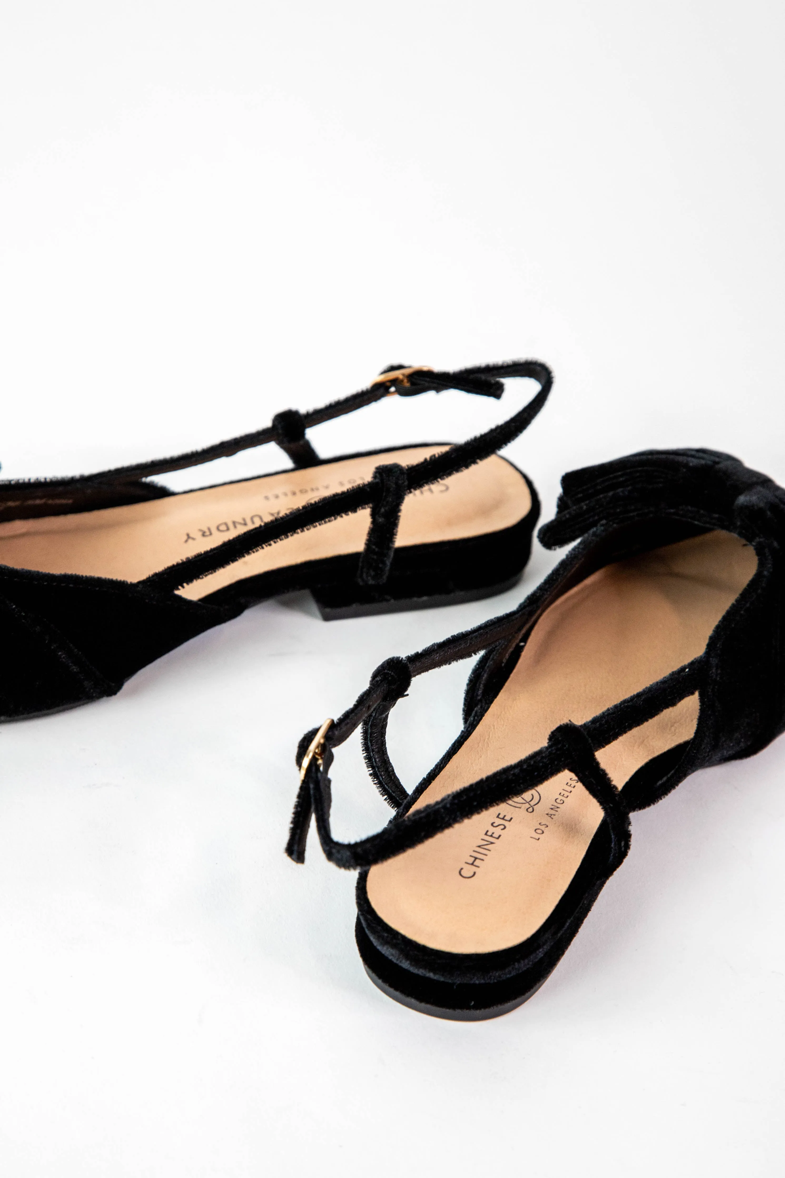 Harmony Velvet Bow Slingback Flat, Black | Chinese Laundry sold by North & Main Clothing Company product image thumbnail 3
