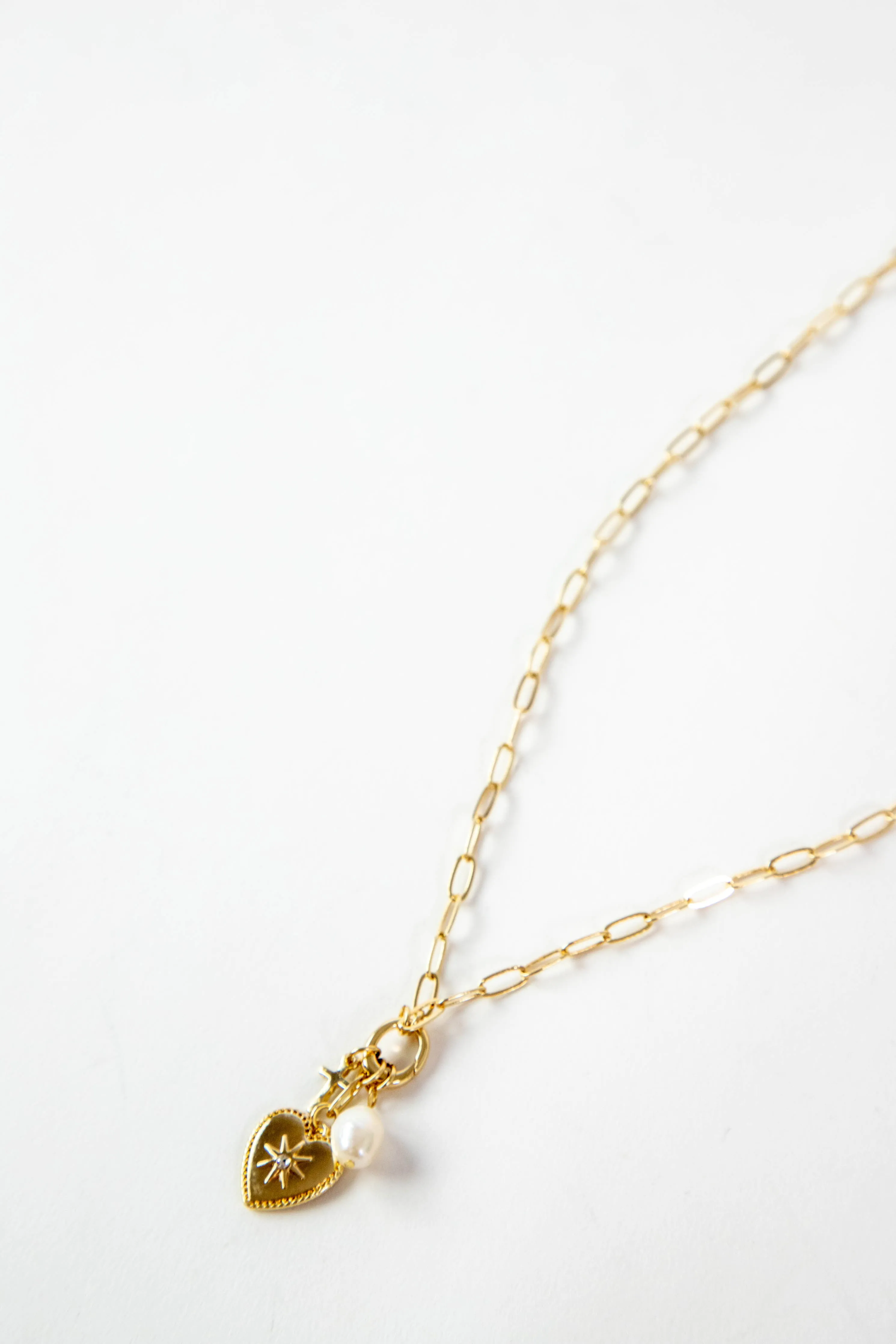 Adalina Charm Necklace, Gold sold by North & Main Clothing Company product image thumbnail 2
