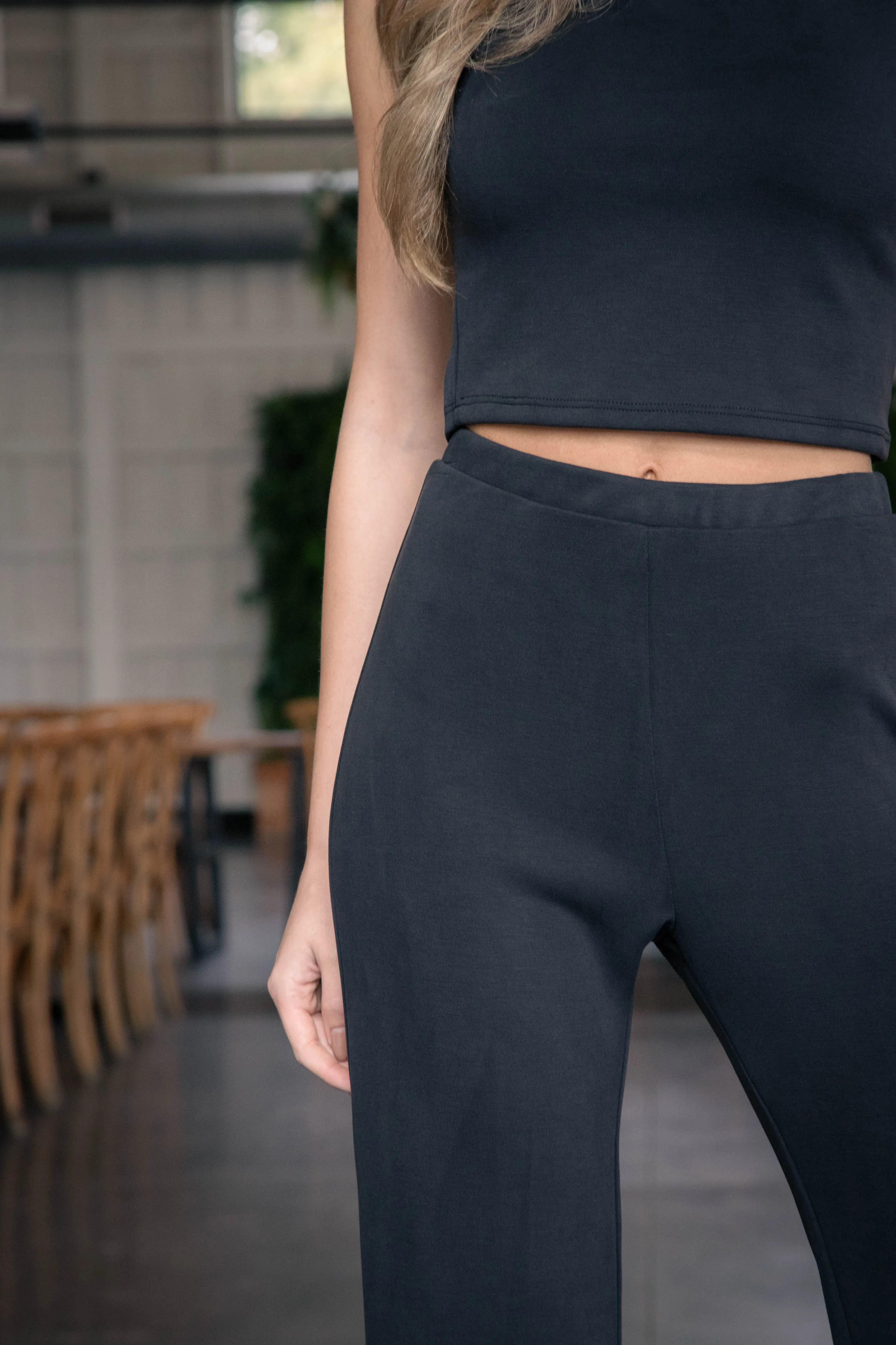 Hustle Knit Wide Leg Pants, Black | Sadie & Sage sold by North & Main Clothing Company product image thumbnail 4