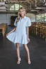 Georgia Striped Mini Dress, Blue sold by North & Main Clothing Company