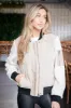 Alba Quilted Nylon Bomber Jacket, Taupe sold by North & Main Clothing Company