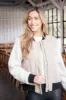 Alba Quilted Nylon Bomber Jacket, Taupe sold by North & Main Clothing Company
