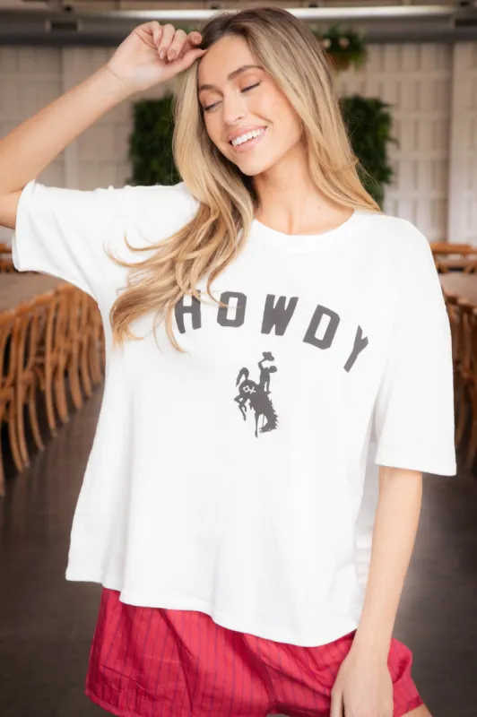 Howdy Social Tee, Sea Salt | Z Supply made by North & Main Clothing Company