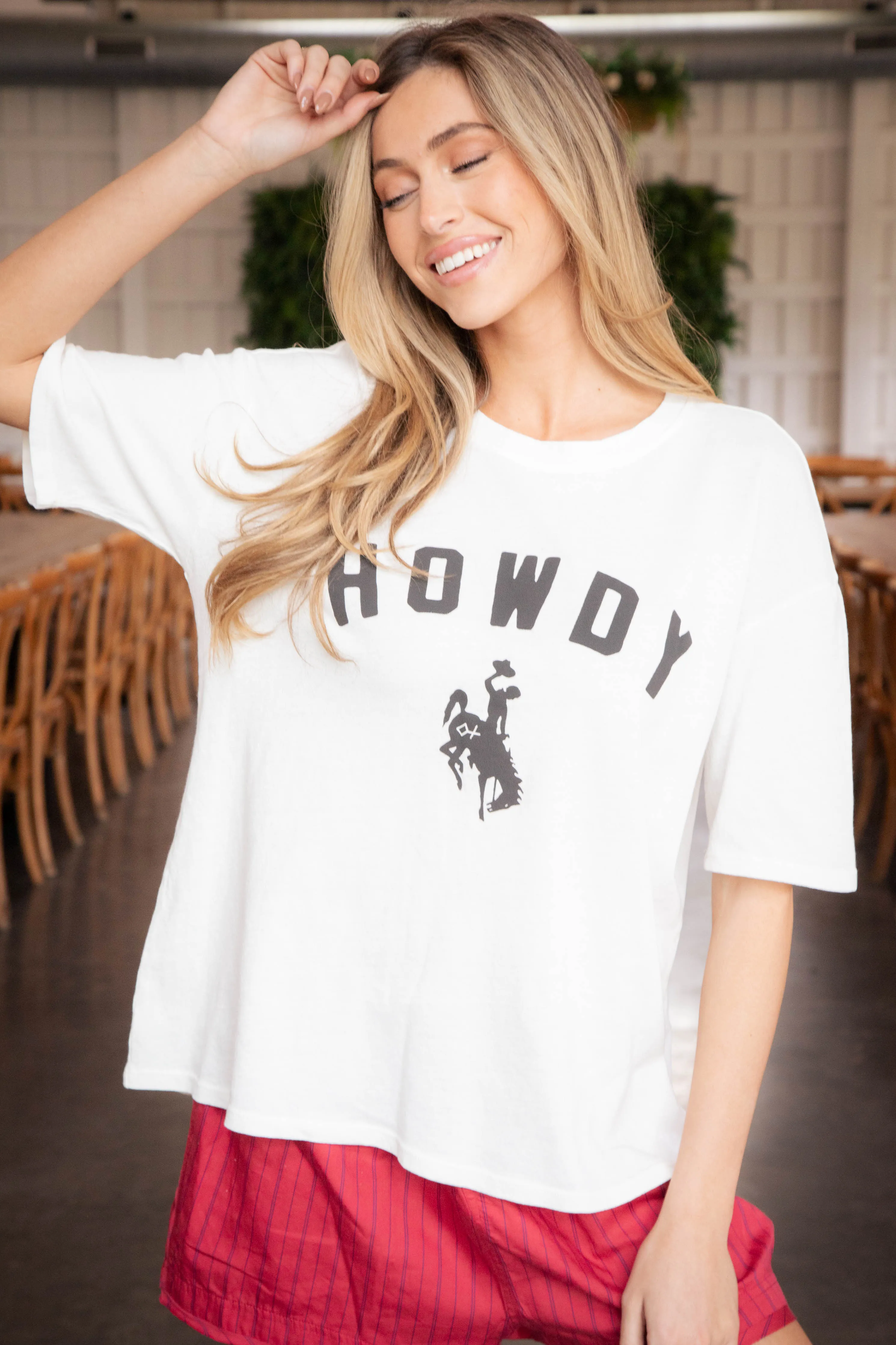 Howdy Social Tee, Sea Salt | Z Supply sold by North & Main Clothing Company