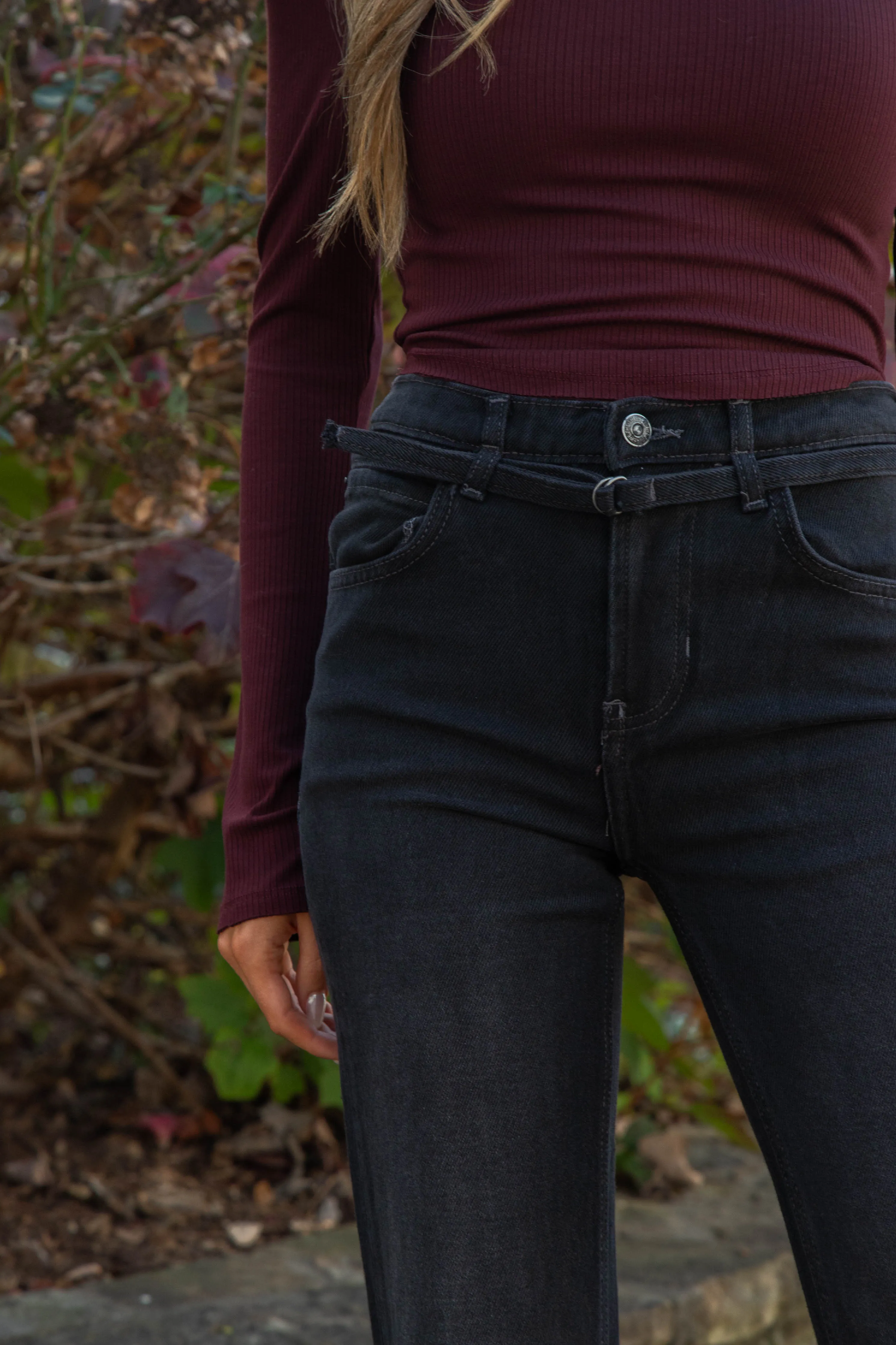 Sabine Slim A-Line Jeans, Smokeshow | Free People sold by North & Main Clothing Company product image thumbnail 5