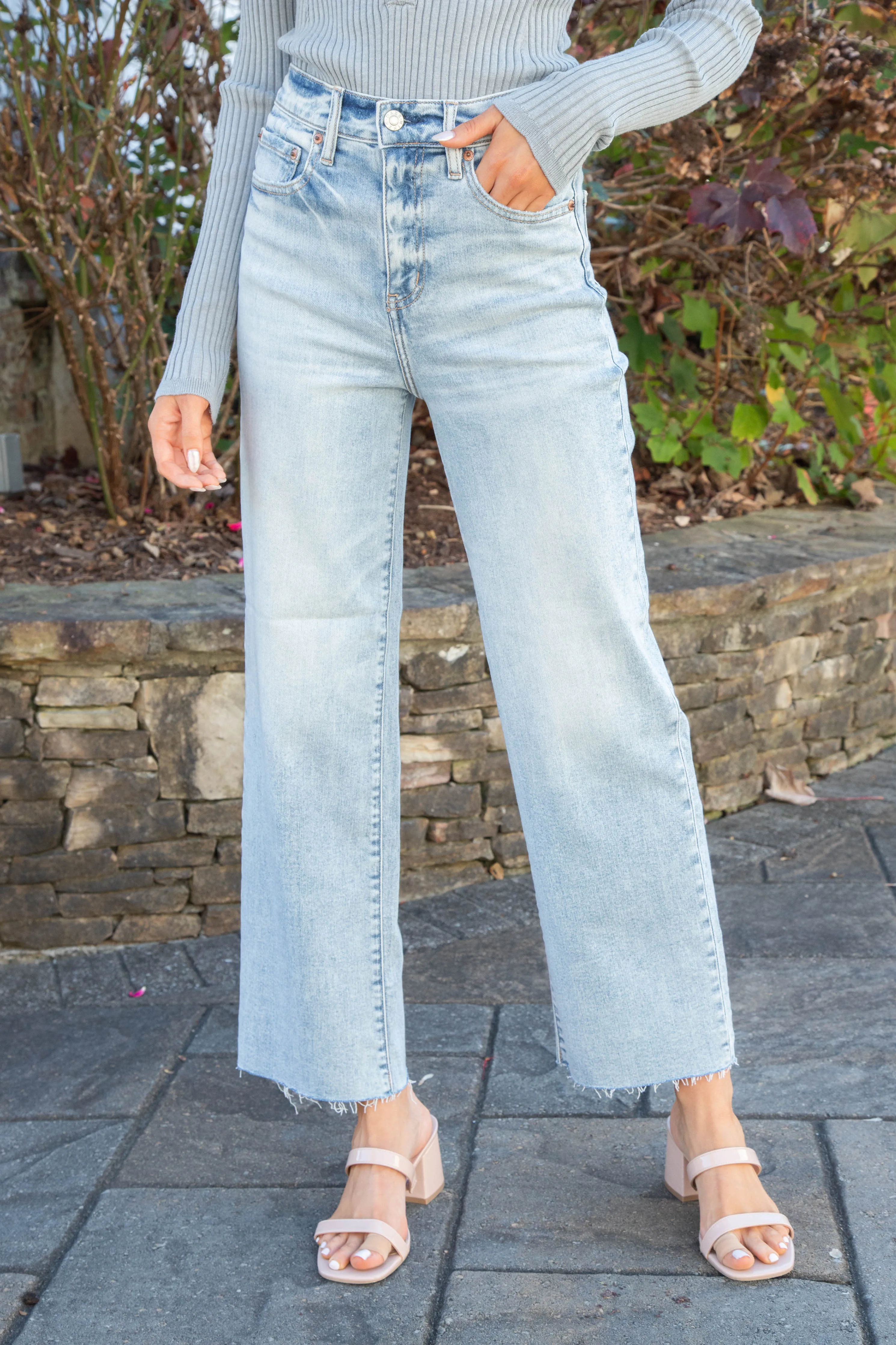 Pleaser Wide Ankle Jeans, Miracle | Daze sold by North & Main Clothing Company