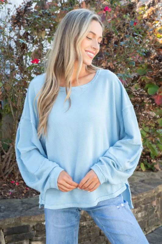 Total Eclipse Tee, Ice Water | Free People sold by North & Main Clothing Company