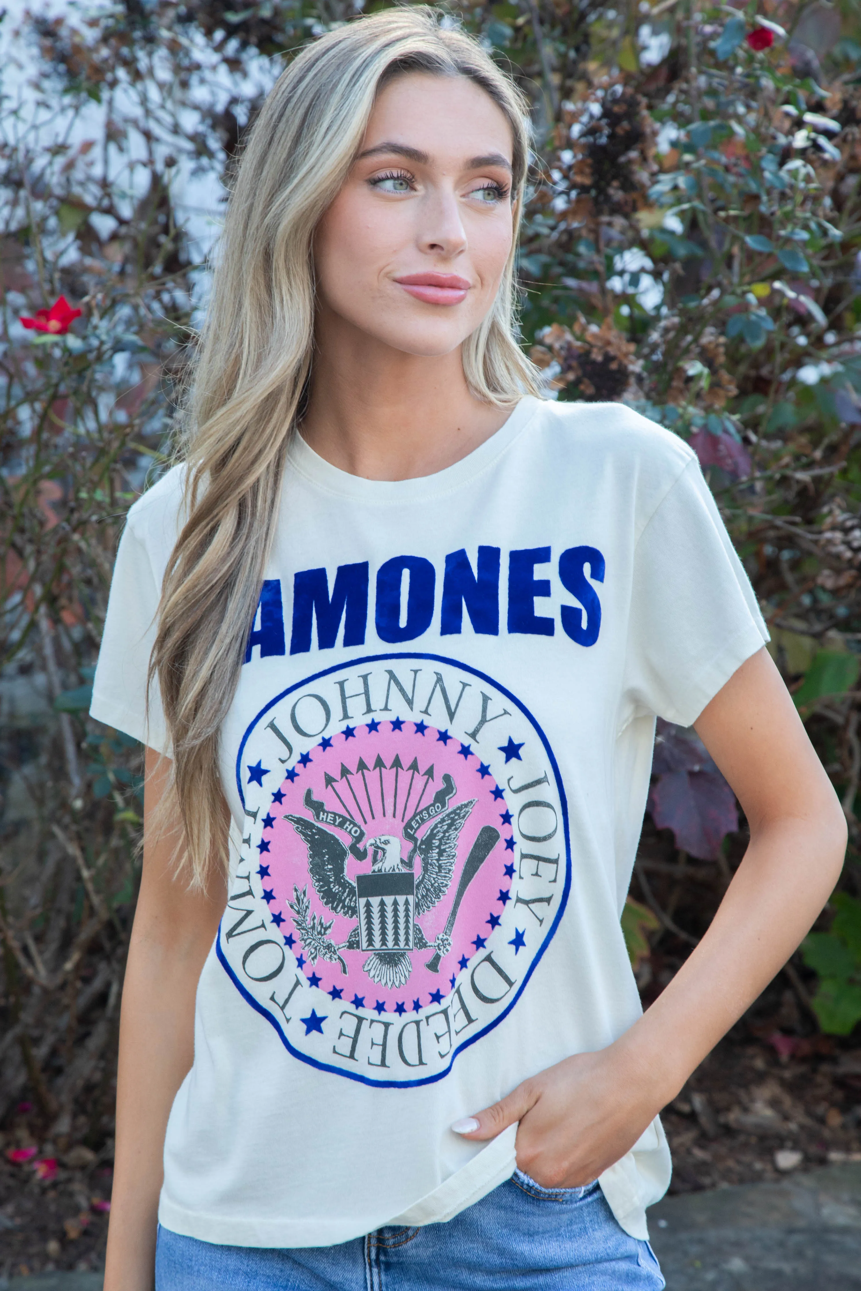 Ramones Classic Seal Tour Tee, Stone Vintage | Daydreamer sold by North & Main Clothing Company product image thumbnail 2