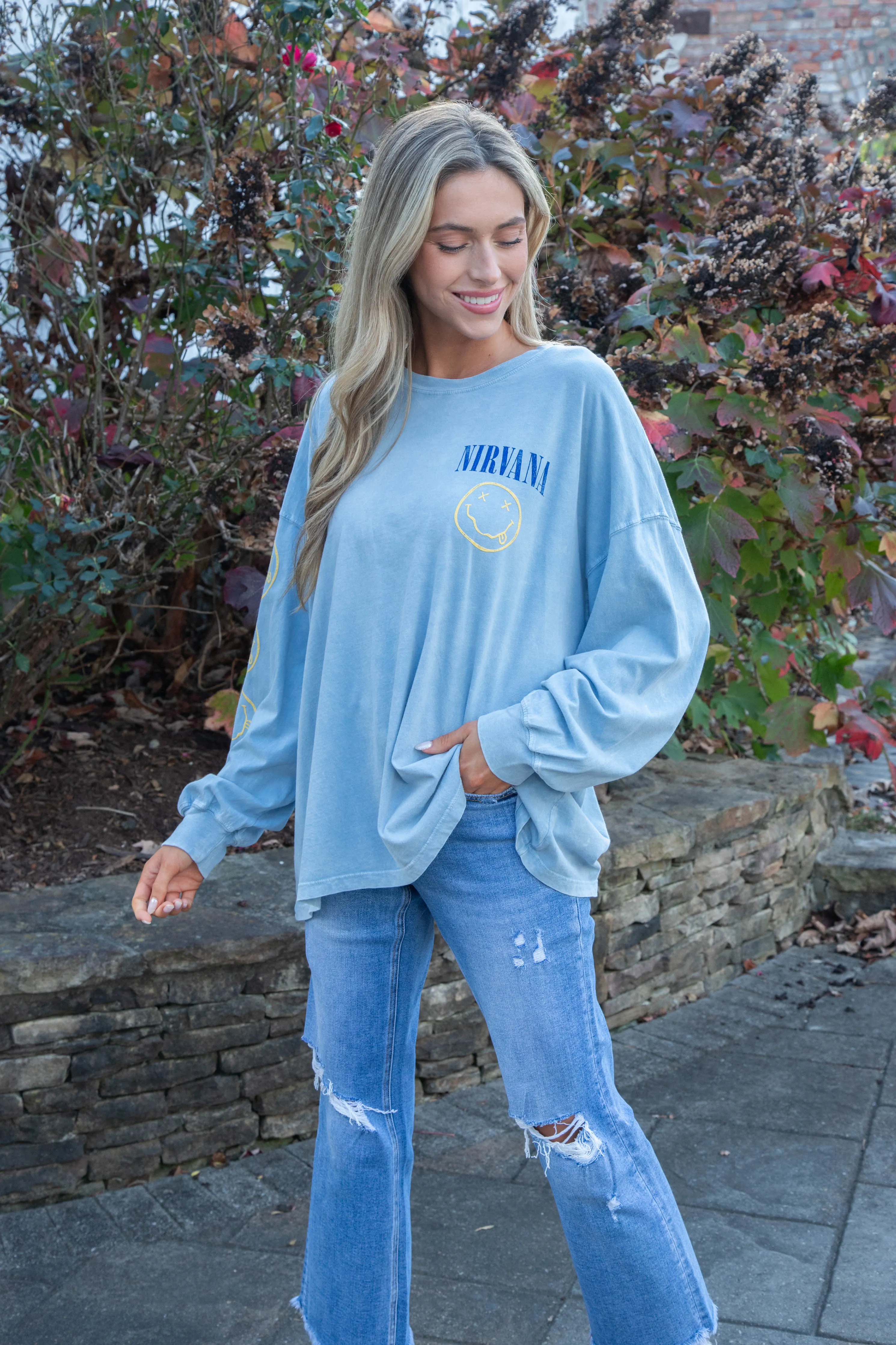 Nirvana 1993 Tour Tee, Power Acid Wash | Daydreamer sold by North & Main Clothing Company