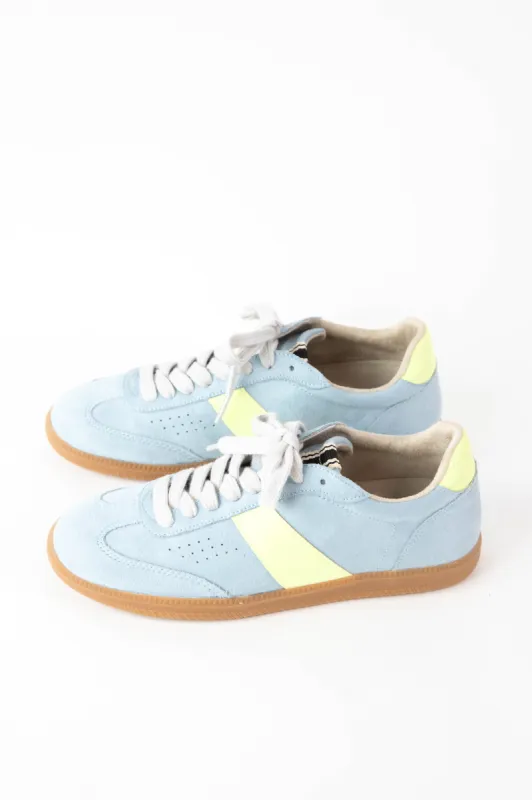 Sydney Suede Stripe Sneaker, Light Blue | ShuShop made by North & Main Clothing Company