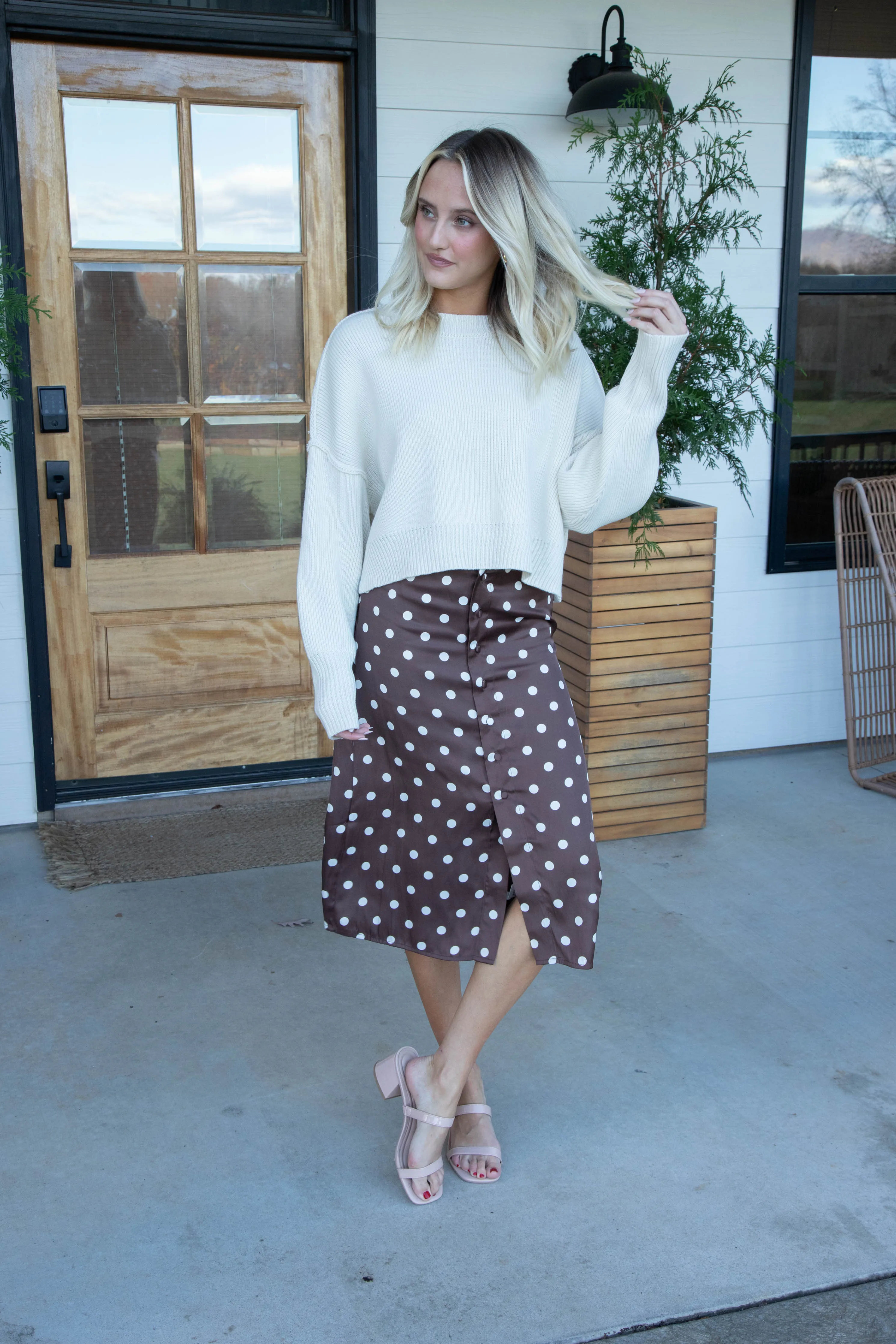 Annalise Printed Midi Skirt, Pinecone Combo | Free People sold by North & Main Clothing Company product image thumbnail 5