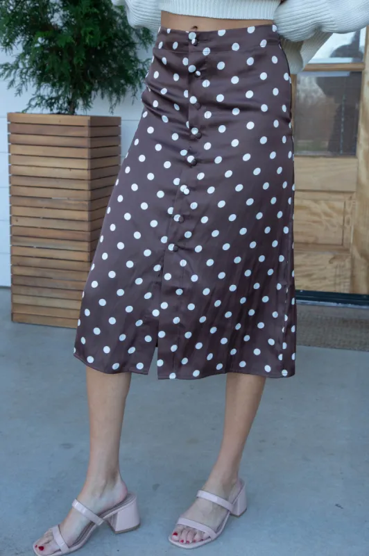 Annalise Printed Midi Skirt, Pinecone Combo | Free People sold by North & Main Clothing Company