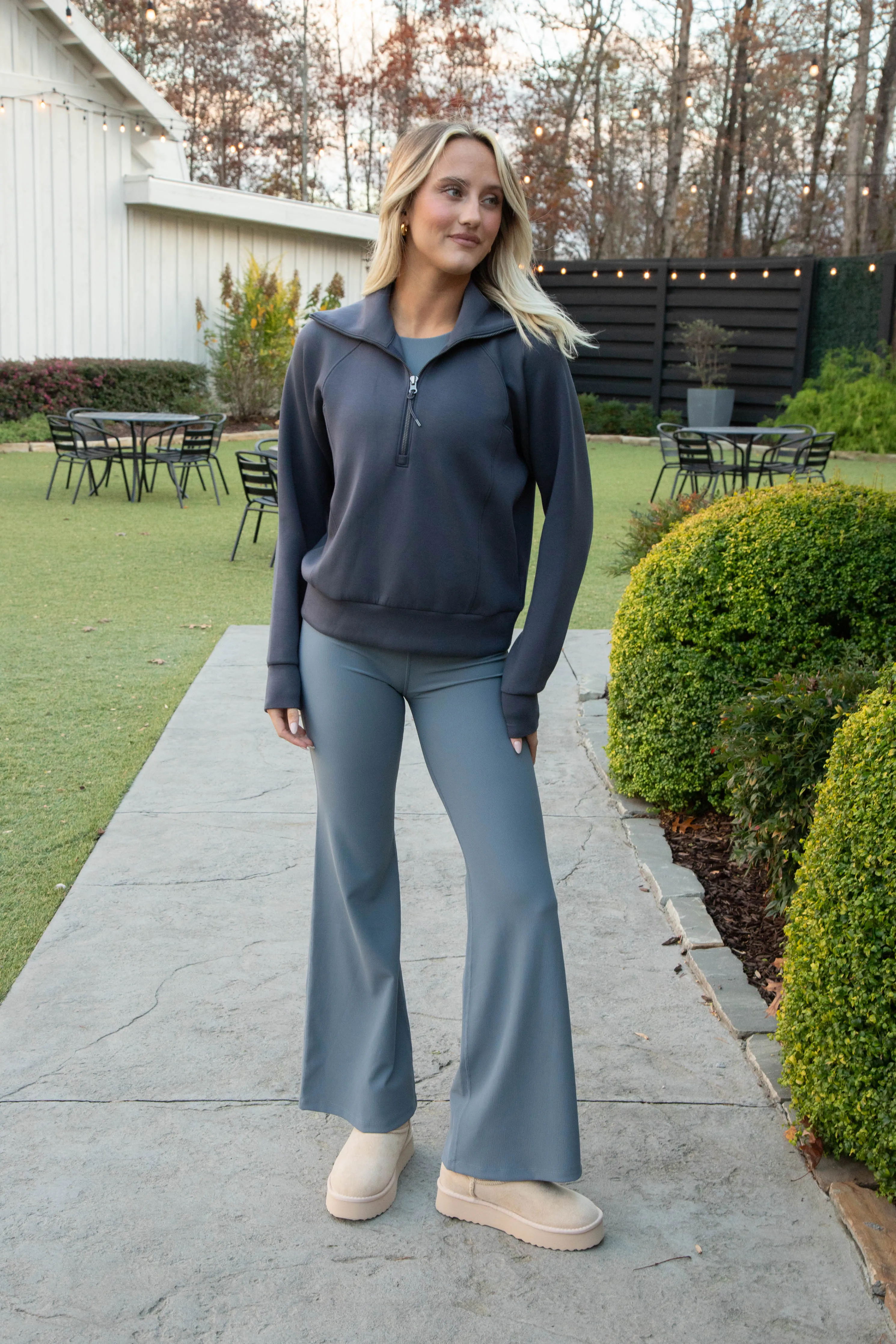 Airessentials Half Zip, Dark Storm | Spanx sold by North & Main Clothing Company product image thumbnail 3