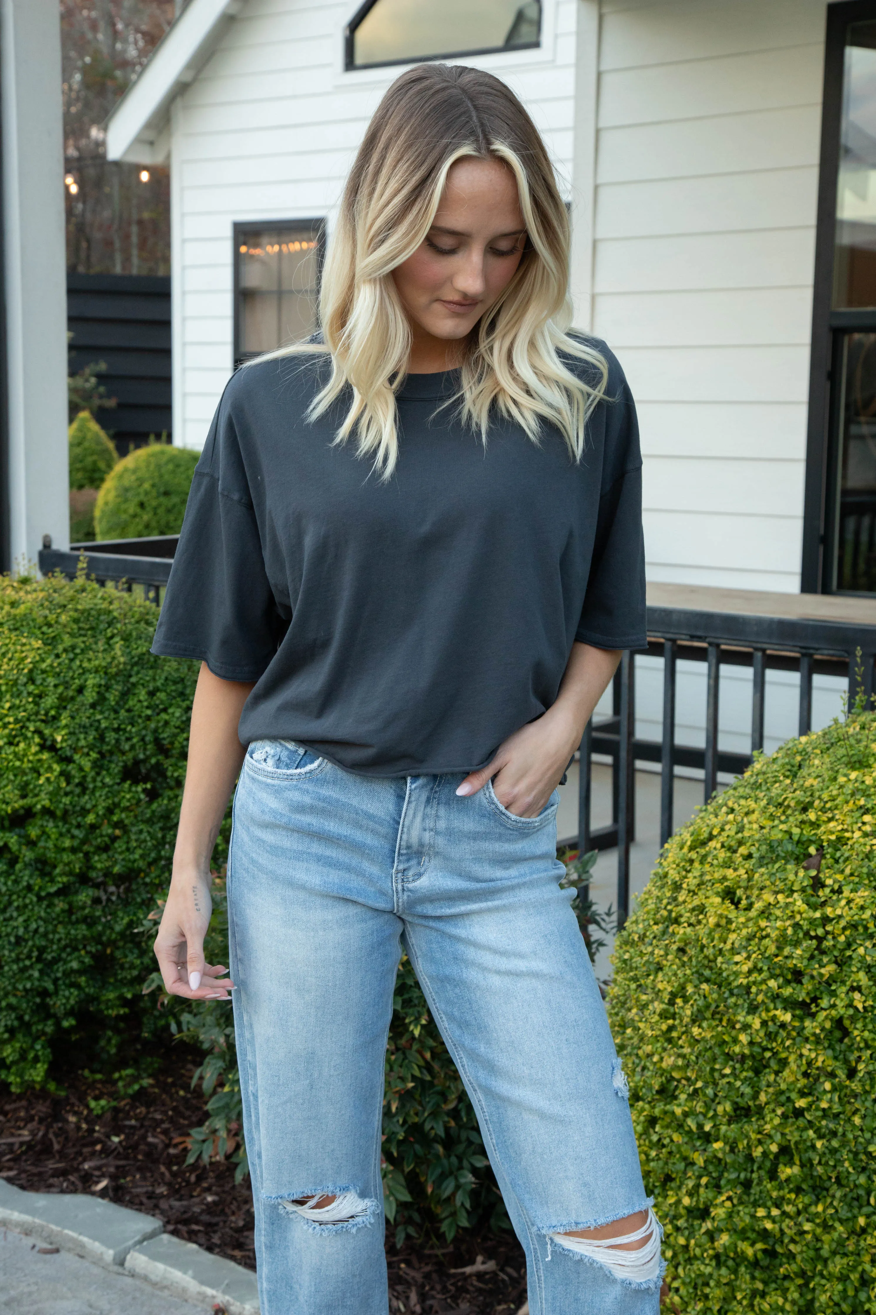 Inspire Tee, Black | Free People sold by North & Main Clothing Company