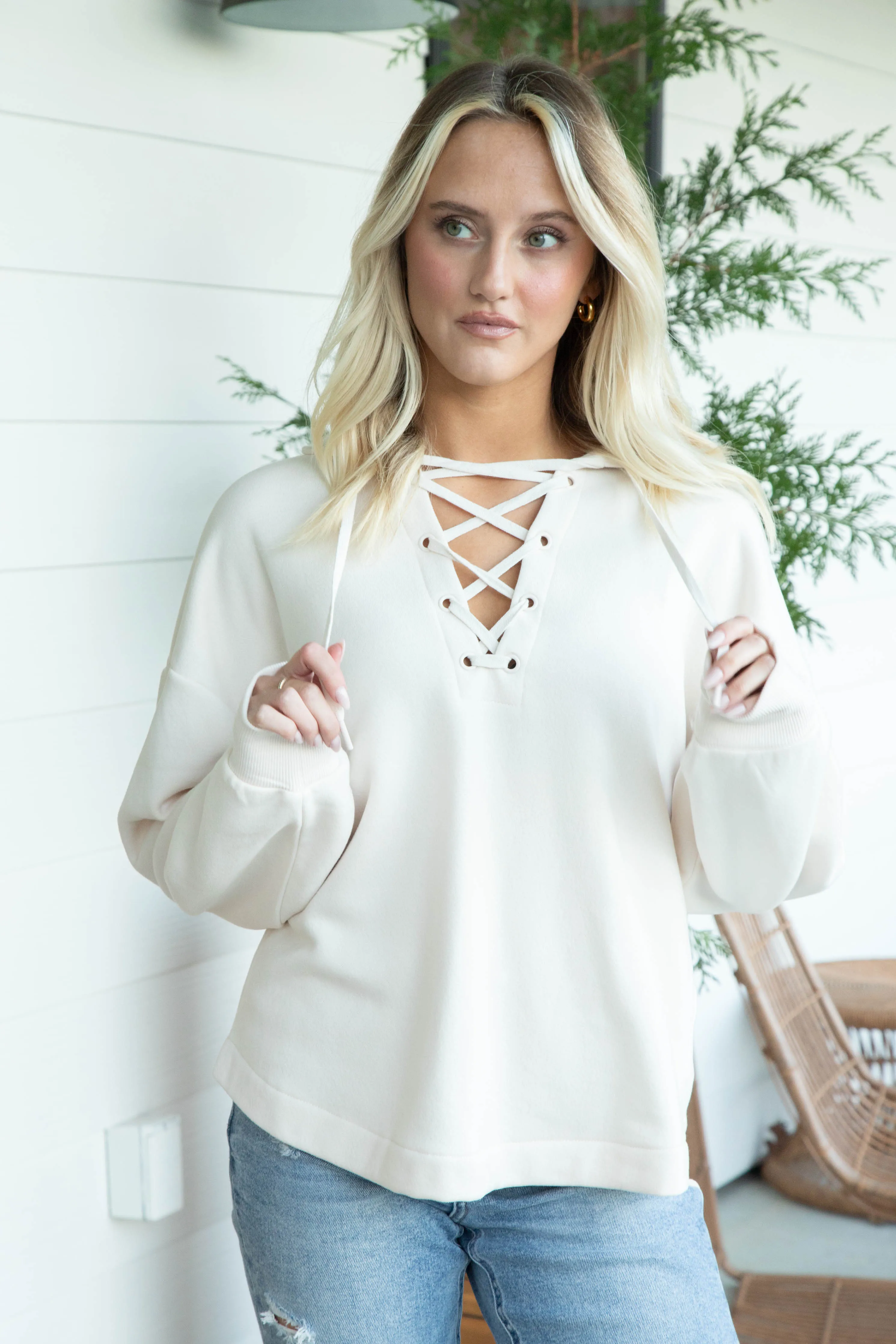 Hit the Slopes Sweatshirt, Winter White | Z Supply sold by North & Main Clothing Company product image thumbnail 2