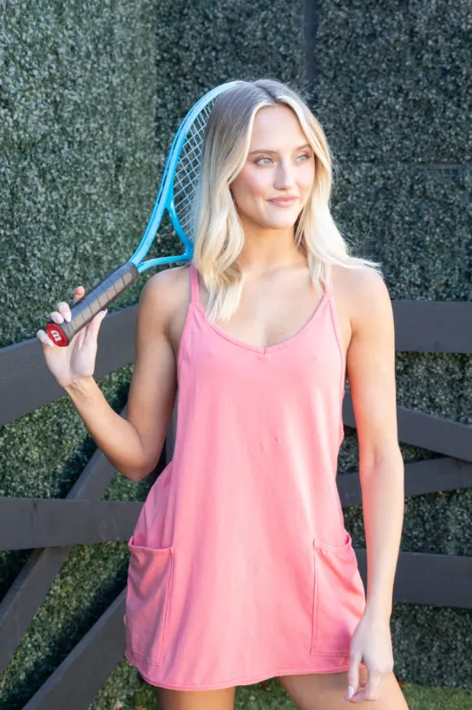 Hot Shot Mini Dress, Hibiscus | Free People sold by North & Main Clothing Company