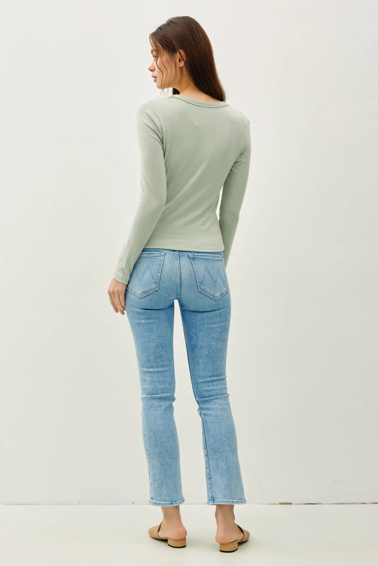 Molly Basic Scoop Neck Top, Sprout sold by North & Main Clothing Company product image thumbnail 4