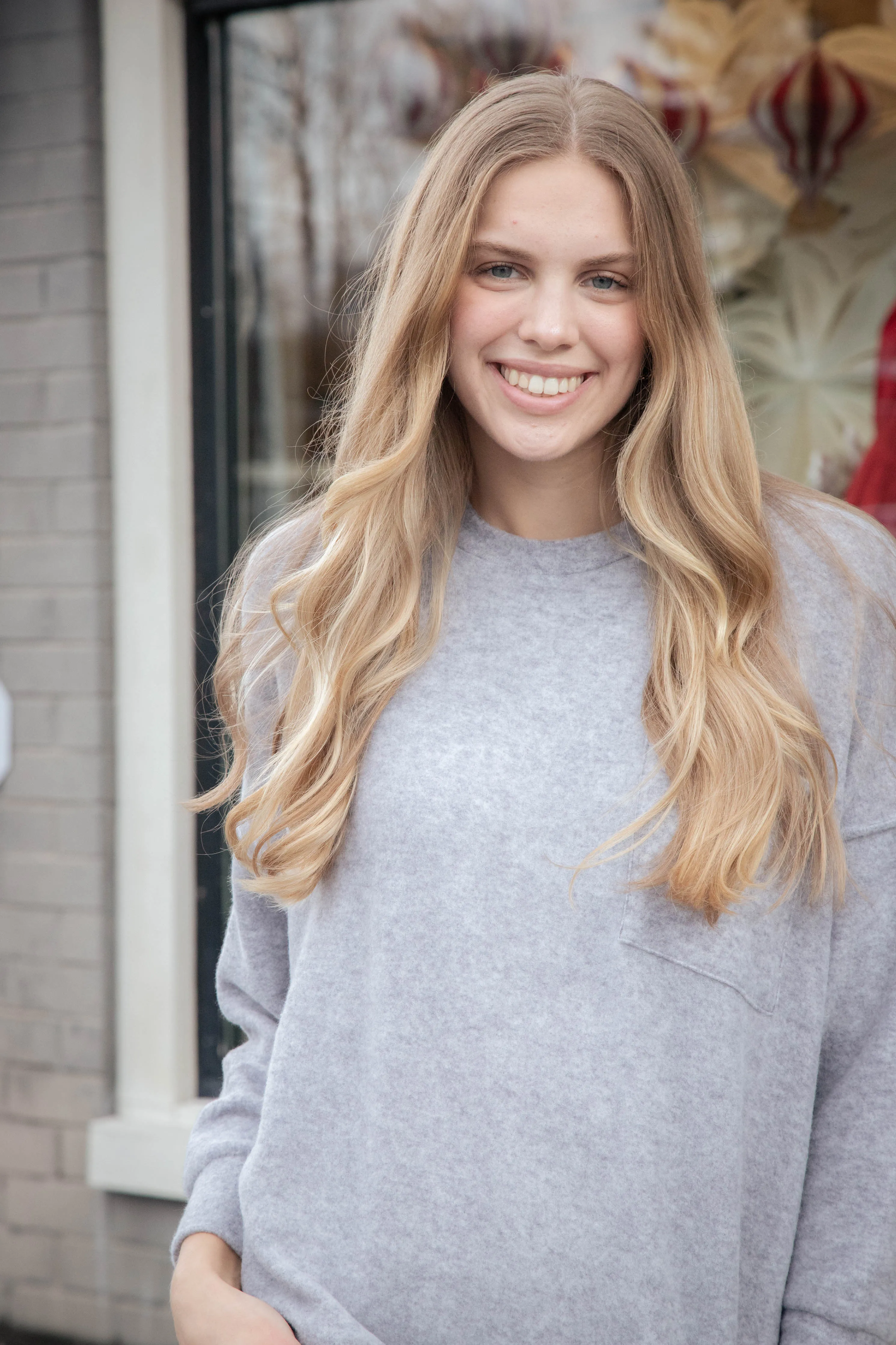 Caroline Brushed Melange Sweater, Heather Grey sold by North & Main Clothing Company product image thumbnail 2