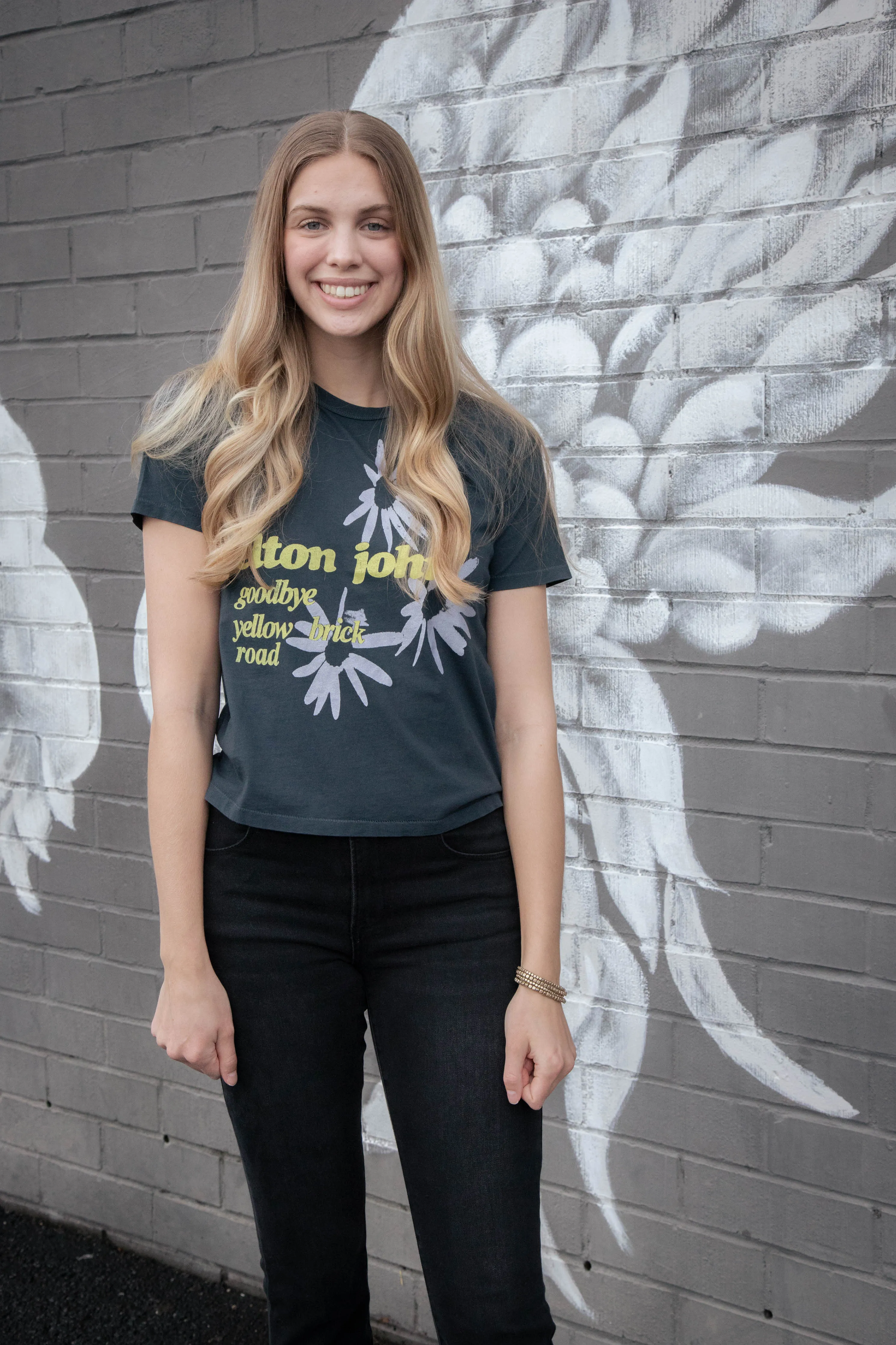 Elton John Yellow Brick Road Tee, Vintage Black | Daydreamer sold by North & Main Clothing Company product image thumbnail 4