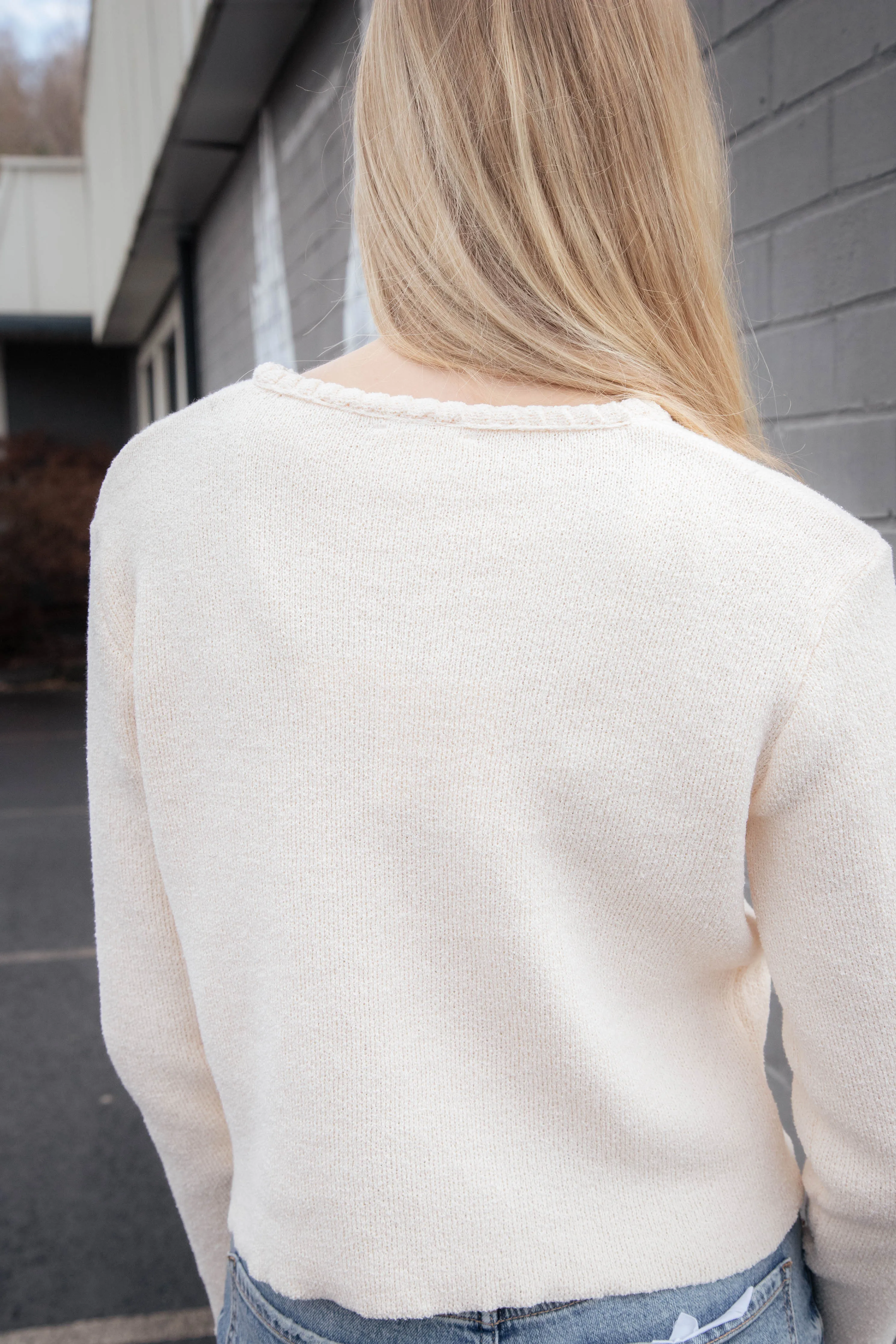 Annamarie Cardigan, Cream sold by North & Main Clothing Company product image thumbnail 4