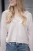 Mel Drop Shoulder Ribbed Top, Ecru sold by North & Main Clothing Company