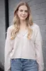 Mel Drop Shoulder Ribbed Top, Ecru sold by North & Main Clothing Company