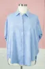 Iris Floral Burnout Top, Light Blue | Plus Size sold by North & Main Clothing Company