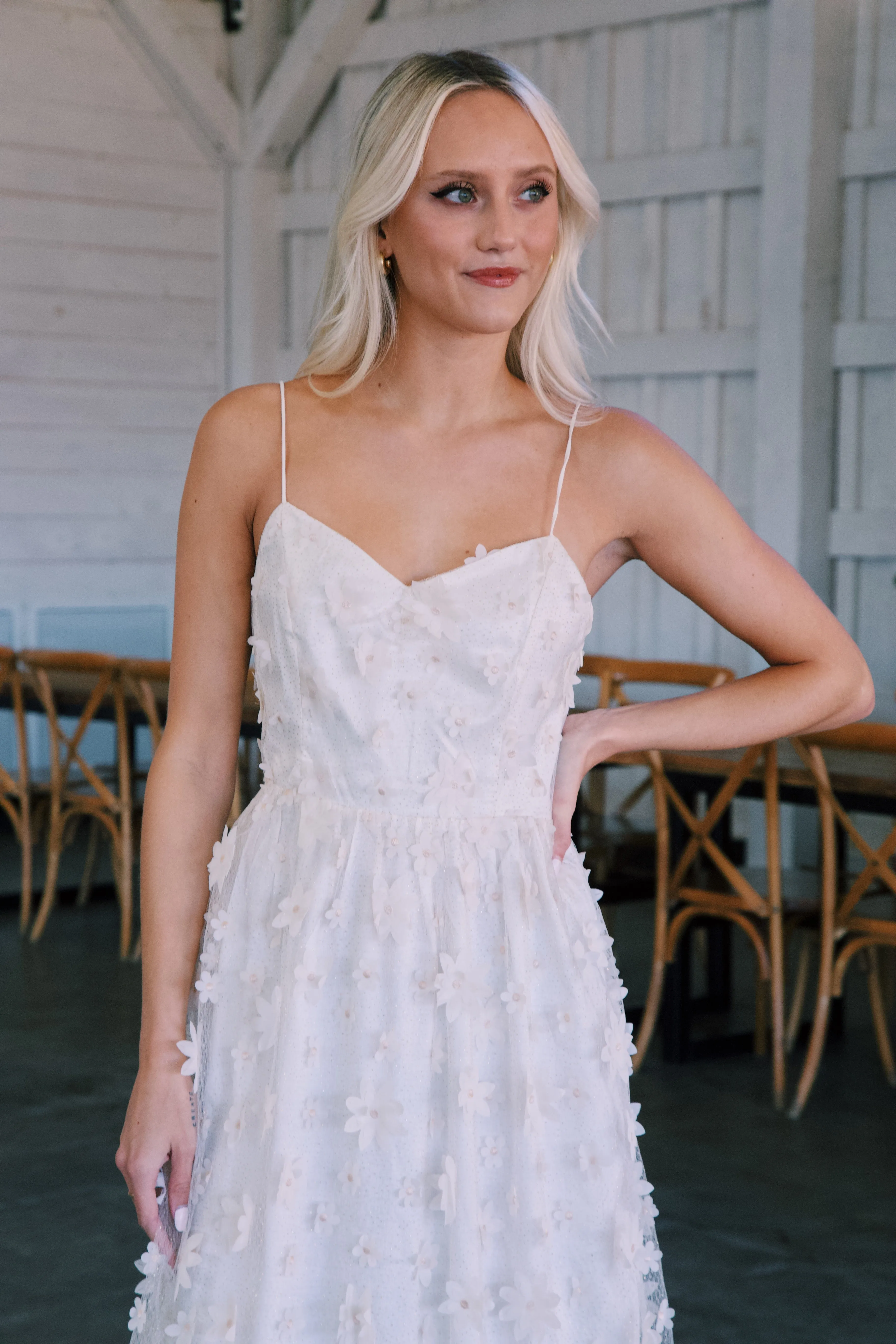 Floral Wonder Maxi Dress, White sold by North & Main Clothing Company product image thumbnail 2