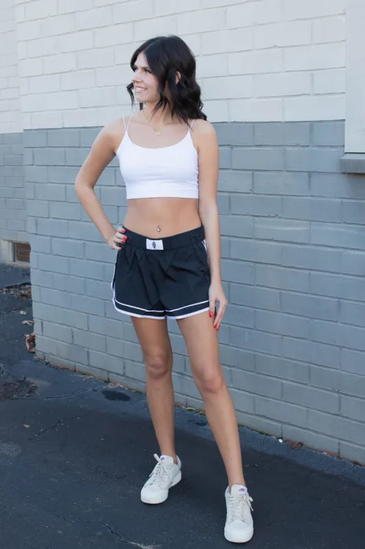 Varsity Blues Shorts, Black Combo | Free People sold by North & Main Clothing Company